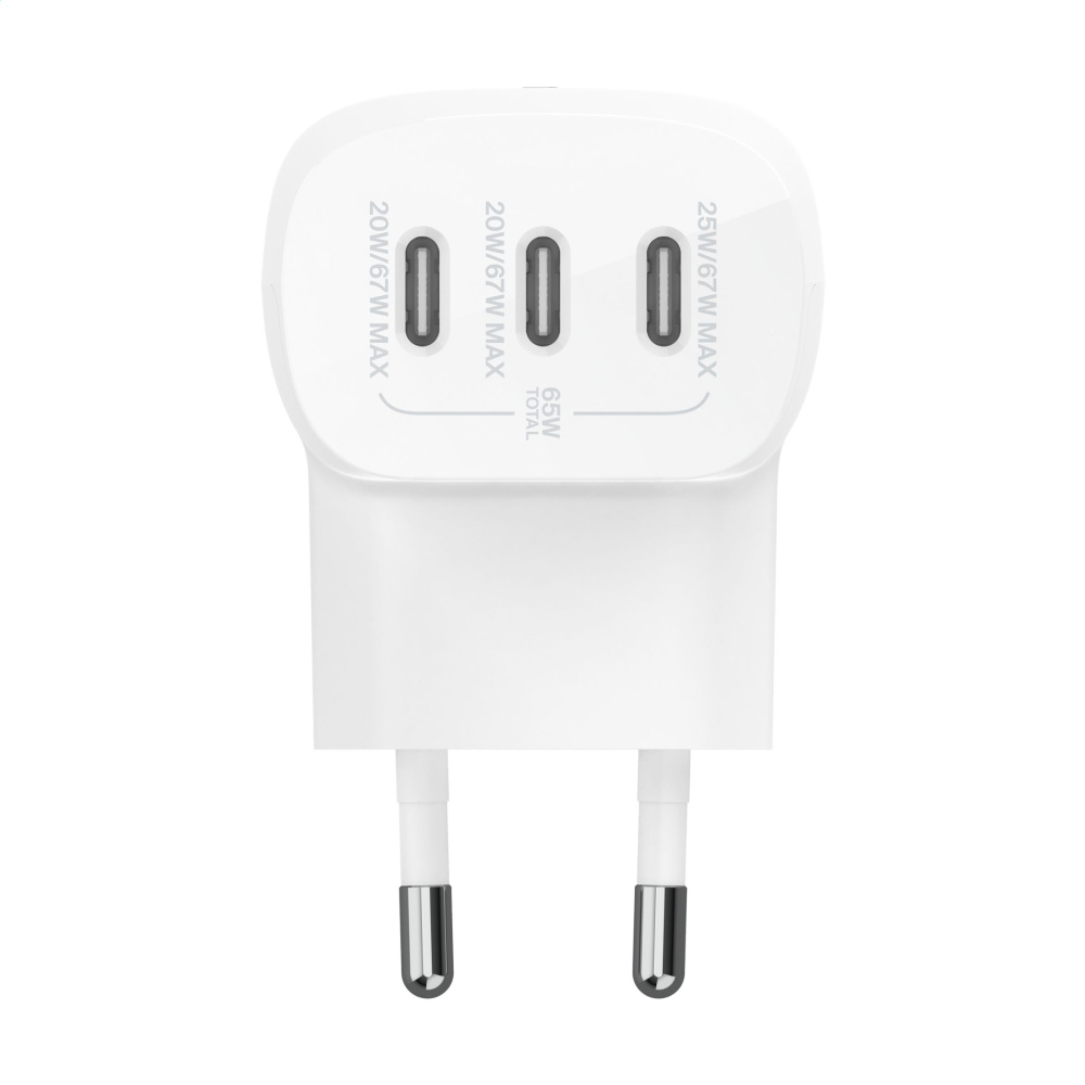 Logo trade liikelahjat mainoslahjat kuva: Belkin BoostCharge 3-porttinen seinälaturi