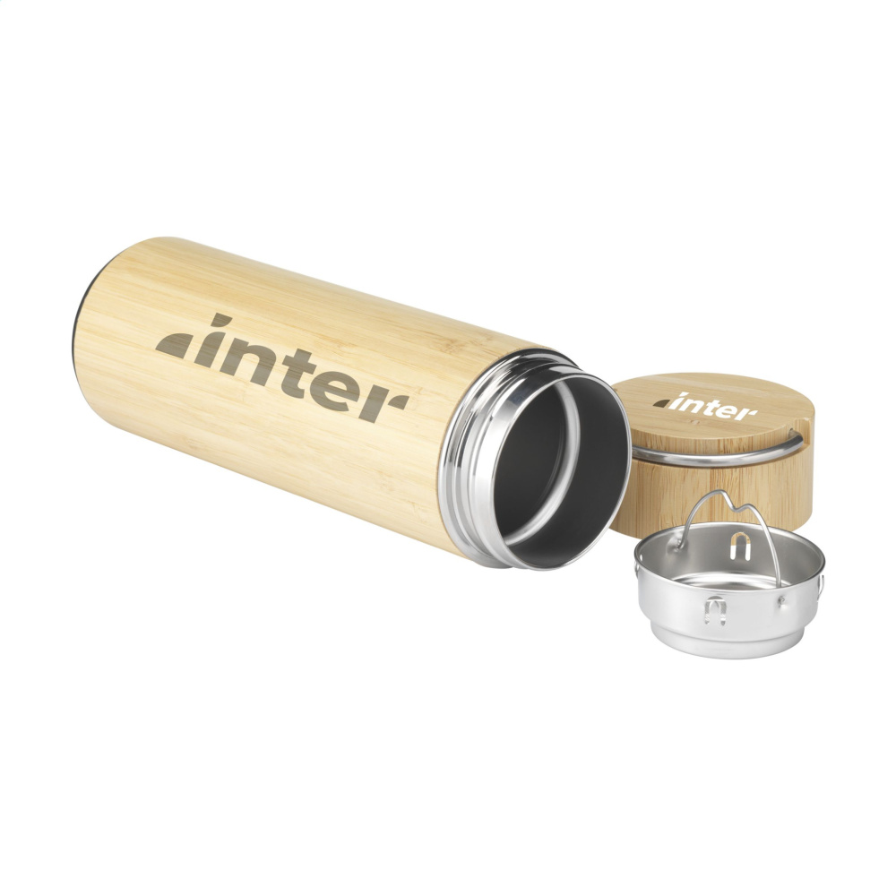 Logotrade liikelahjat kuva: Nikko 330 ml bambu termopullo/termokuppi