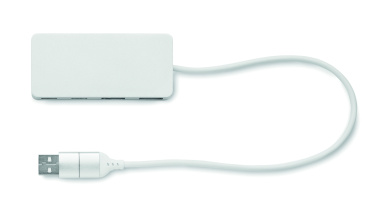 Logo trade mainoslahja ja liikelahja tuotekuva: USB-keskitin 4 porttia 27,5 cm