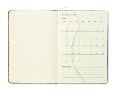 Logotrade mainoslahja tuotekuva: A5 RPET korkkimuistikirja