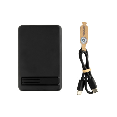Logo trade mainostuotet tuotekuva: Zen RCS 5000 mah 5W magneettinen bambu virtalähde