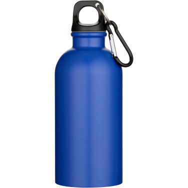 Logo trade liikelahjat mainoslahjat kuva: Oregon 400 ml:n RCS-sertifioitu, yksiseinämäinen, ruostumattomasta teräksestä valmistettu vesipullo karabiinihaalla