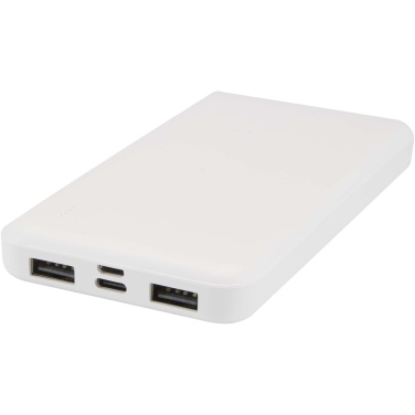 Logo trade mainoslahja ja liikelahja tuotekuva: Intan 10 000 mAh:n ja 10 W:n varavirtalähde kierrätetystä muovista