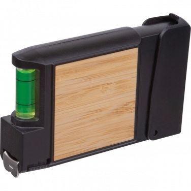 Logotrade liikelahja tuotekuva: 3 metrin mittanauha ja vatupassi HALIFAX