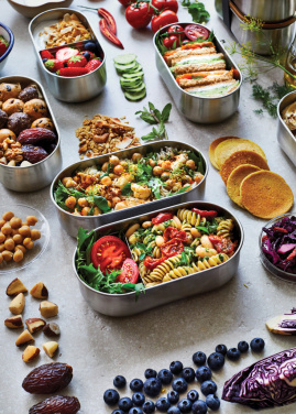 Logo trade liikelahjat mainoslahjat kuva: Black+Blum teräksestä valmistettu kaksiosainen eväsrasia