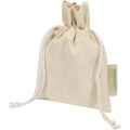 Odisha 140 g/m² :n OCS-sertifioitu lahjapussi – 15 x 10 cm, Luonnollinen