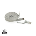 Arc RCS-kierrätetty 60 W 2-in-1 magneettinen kaapeli, harmaa