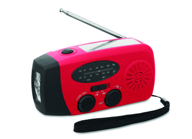 Logotrade liikelahjat mainoslahjat tuotekuva: Radio SOS LED-taskulampulla