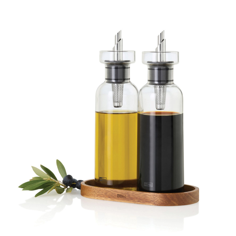 Logo trade liikelahja kuva: AdHoc Menage AromaPour öljy- ja etikkapullosetti 300 ml