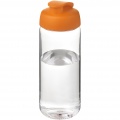 H2O Active® Octave Tritan™ 600 ml sportinis buteliukas su atverčiamu dangteliu, Skaidrus skaidrus / oranžinis