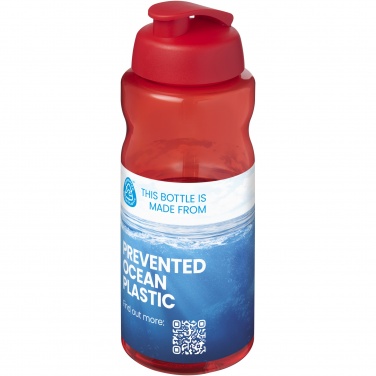 Logotrade reklaminiai produktai nuotrauka: H2O Active® Eco Big Base 1 litro sportinis butelis su atverčiamu dangteliu