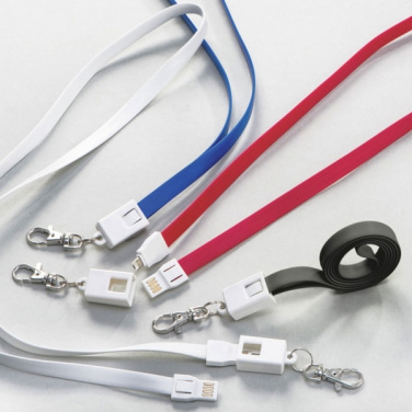 Logotrade reklaminės dovanos nuotrauka: Virvelė su usb kabeliu LE PORT