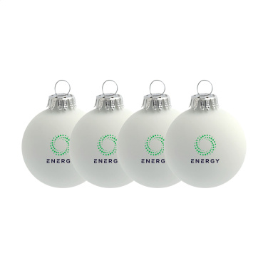 Logotrade dovana nuotrauka: Kalėdinis papuošalas Ø 6 cm - 4 vnt. rinkinys - Pagaminta Europoje