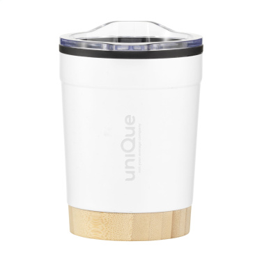Logotrade firminės dovanos nuotrauka: Kobe Bamboo RCS Recycled Steel 350 ml kavos puodelis
