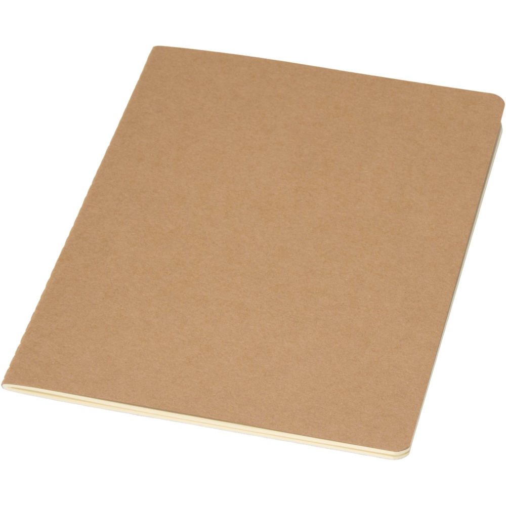 Logotrade reklaminiai produktai nuotrauka: „Slyk“ A5 formato kraft užrašų knygelė su linijuotais puslapiais