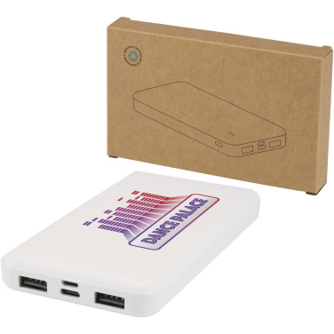Logotrade reklaminės dovanos nuotrauka: „Intan“ 10 000 mAh 10 W perdirbto plastiko išorinė baterija