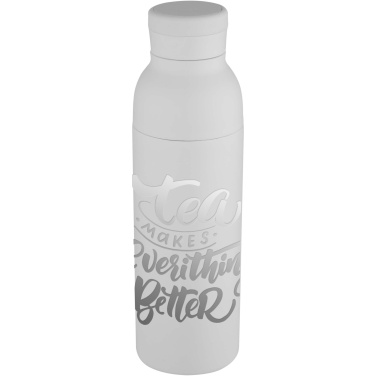 Logotrade verslo dovanos nuotrauka: „Illuminate“ 650 ml RCS perdirbto nerūdijančio plieno dvigubos sienelės izoliuotas vandens butelis