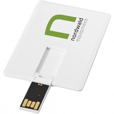 Logotrade ziemassvētku dāvanas foto: Plāns kartes formas 2 GB USB zibatmiņas disks