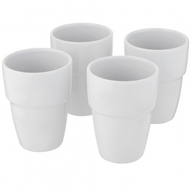 Logotrade ziemassvētku dāvanas foto: Staki 4-daļīgs 280 ml sakraujamās krūzes dāvanu komplekts
