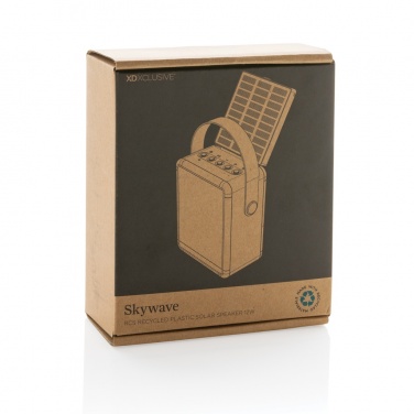 Logotrade dāvanas foto: Skywave RCS otrreizējās pārstrādes plastmasas saules skaļrunis 12W