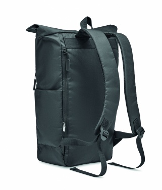 Logotrade Ideja dāvanas foto: 300D RPET rolltop mugursoma