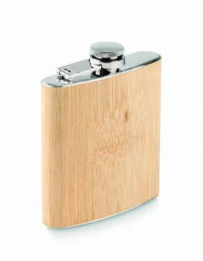 Logotrade logo dāvanas foto: Bamboo slim gurnu kolba 170ml