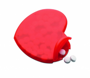 Logotrade logo dāvanas foto: Sirds formas piparmētru kastīte