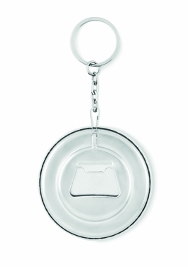 Logotrade logo dāvanas foto: Atslēgu piekariņš ar pudeļu attaisāmo Madona