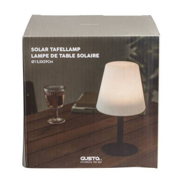 Logotrade ziemassvētku dāvanas foto: Gusta Solar galda lampa