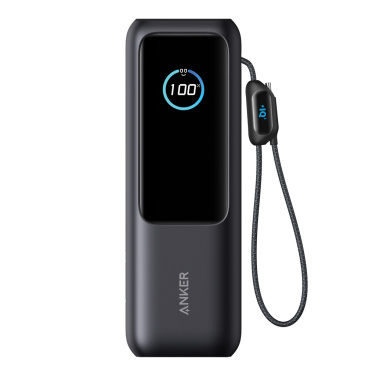 Logotrade biznesa dāvanas foto: Anker Power Bank 25.000 mAh 165W, iebūvēts izvelkams kabelis