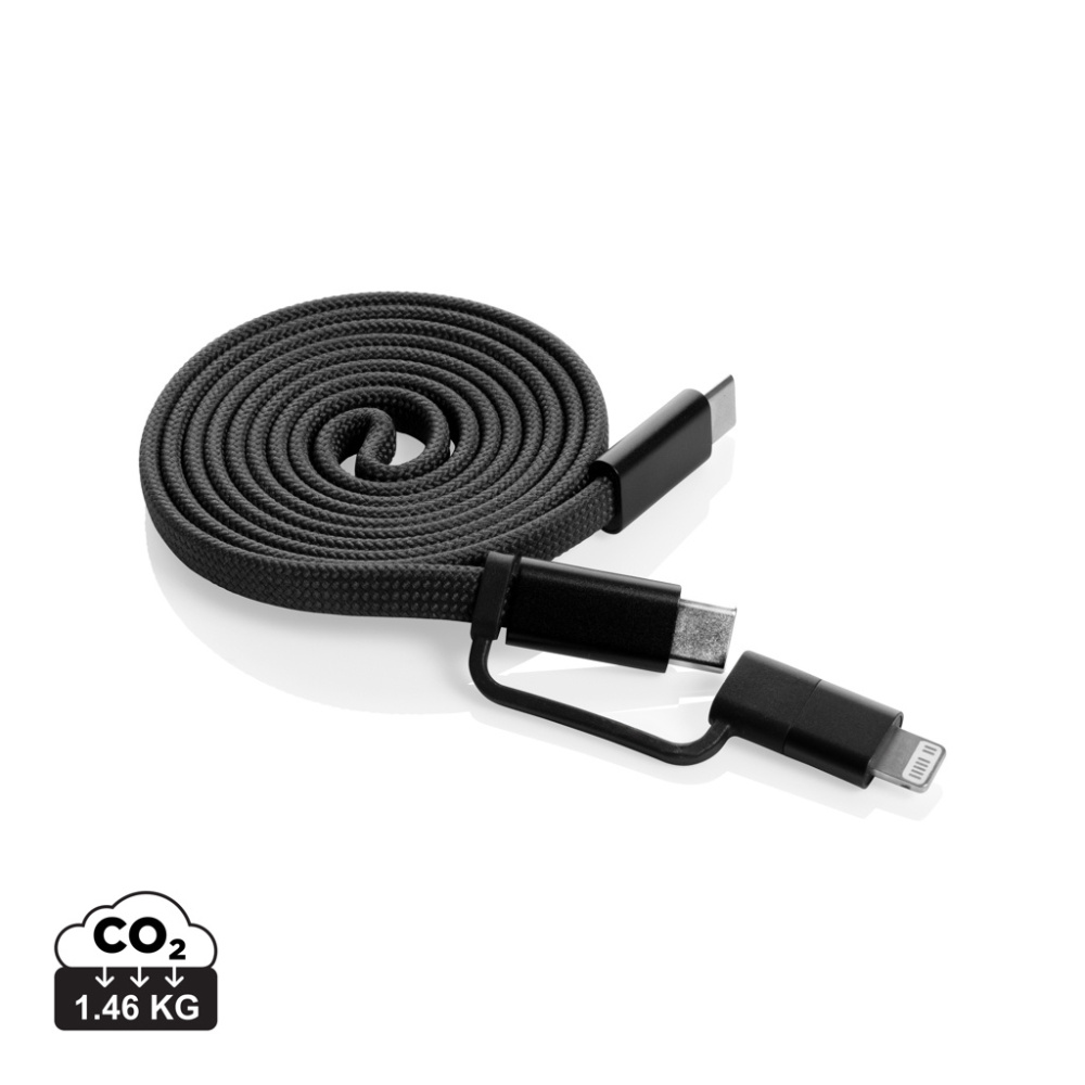 Logotrade biznesa dāvanas foto: Arc RCS pārstrādāts īpaši plāns 60 W 2 vienā magnētiskais kabelis