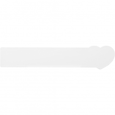 Лого трейд бизнес-подарки фото: Линейка из переработанной пластмассы Tait длиной 15 см в формесердца