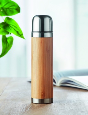 Лого трейд pекламные cувениры фото: Термос из бамбука 400ml CHAN BAMBOO
