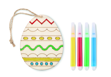 Лого трейд pекламные продукты фото: Wooden egg painting set