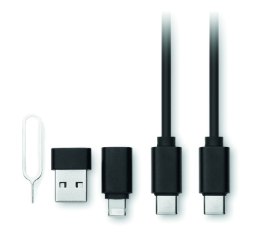 Логотрейд pекламные cувениры картинка: 4 in 1 cable connector set 15W