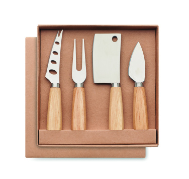 Лого трейд бизнес-подарки фото: Set of 4 cheese knives