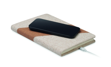 Лого трейд pекламные cувениры фото: A5 notebook with 15W charger