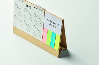 Лого трейд pекламные подарки фото: Desk calendar with memo pad