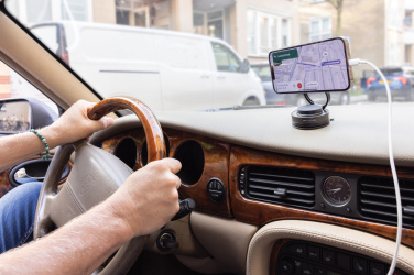 Логотрейд бизнес-подарки картинка: Универсальный держатель для телефона Terra 360 RCS из переработанного пластика