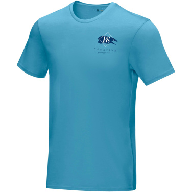 Логотрейд pекламные продукты картинка: Azurite short sleeve men’s organic t-shirt
