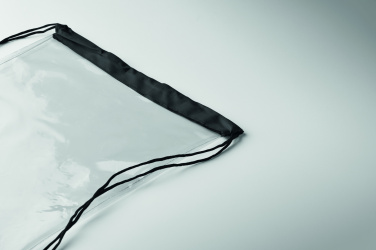 Логотрейд pекламные подарки картинка: Transparent drawstring bag