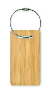 Логотрейд pекламные cувениры картинка: Bamboo luggage tag