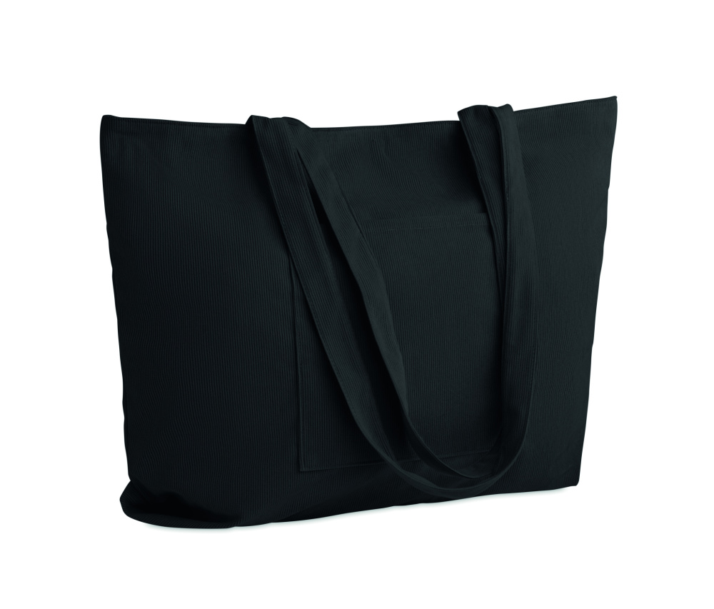 Логотрейд pекламные продукты картинка: Corduroy large shopping bag