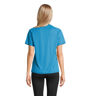 Лого трейд бизнес-подарки фото: VORTEX WOMEN RAGLAN T-SHIRT
