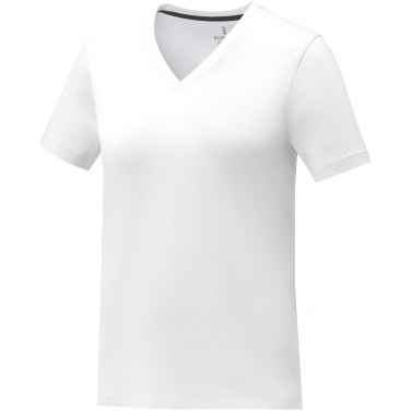 Logotrade profilreklam bild: Somoto kortärmad V-ringad t-shirt till dam 