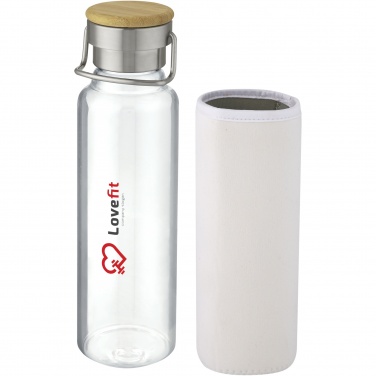 Logotrade profilreklam bild: Thor 660 ml glasflaska med neoprenfodal