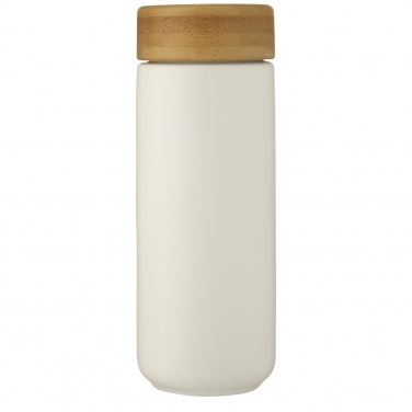 Logotrade kampanjprodukter bild: Lumi 300 ml keramisk termos med lock i bambu