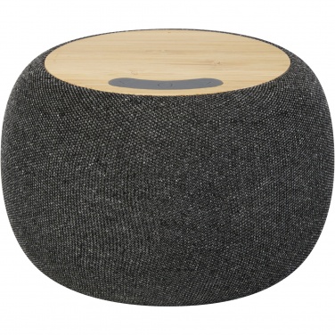 Logotrade kampanjprodukter bild: Ecofiber Bluetooth®-högtalare och trådlös laddningsplatta i bambu/RPET