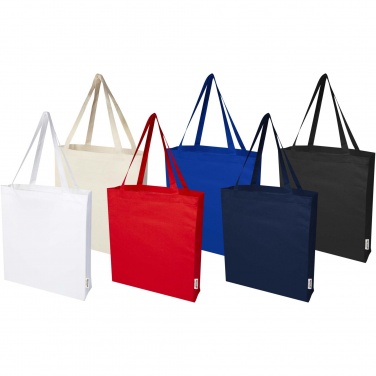 Logotrade kampanjprodukter bild: Madras 140 g/m² tygväska av återvunnen GRS-bomull med bälg