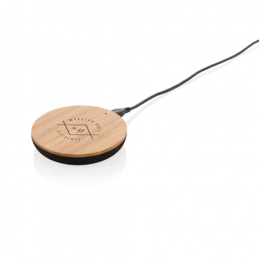 Logotrade profilreklam bild: Bamboo X 5W trådlös laddare